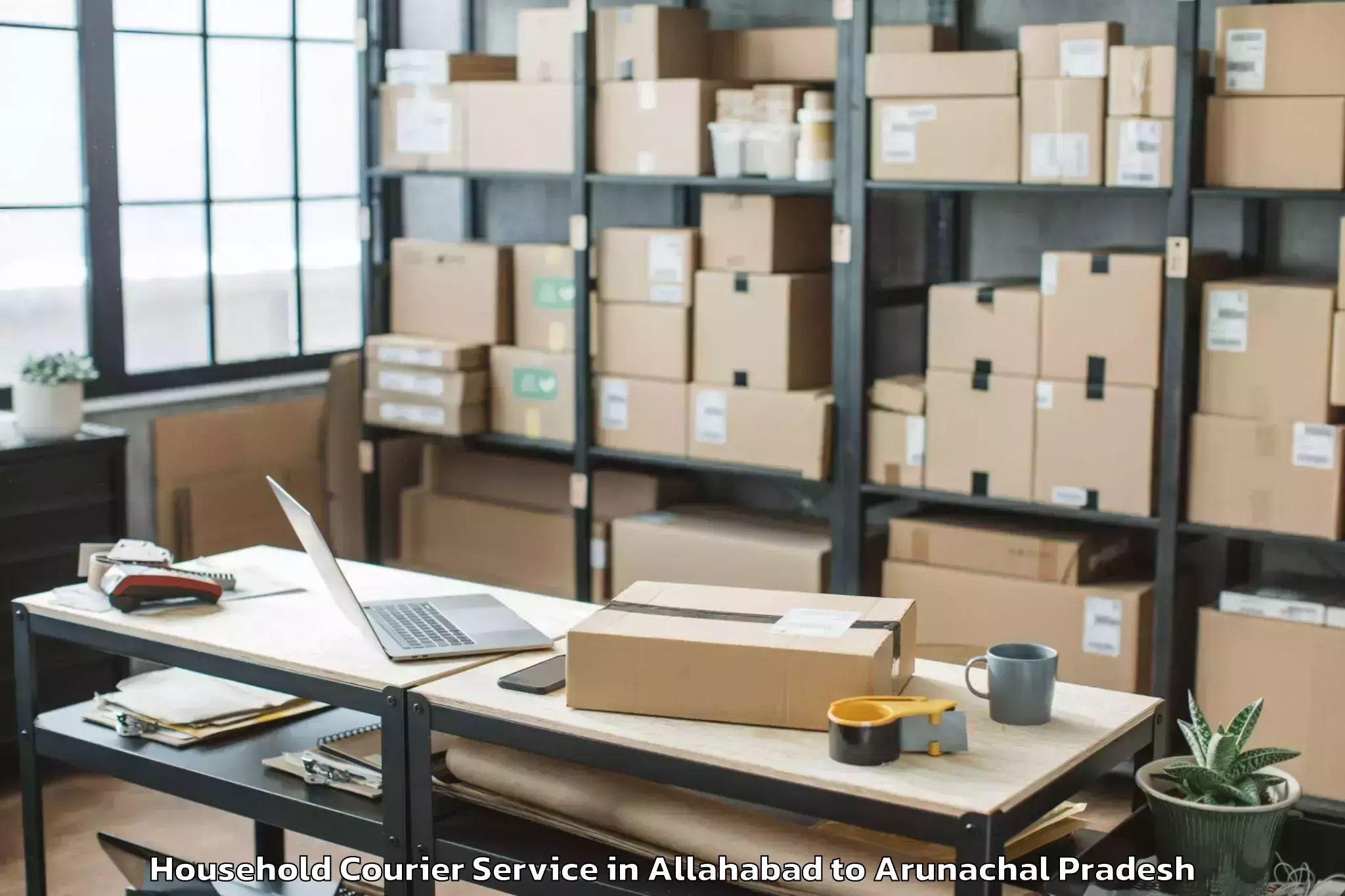 Book Allahabad to Lazu Household Courier Online